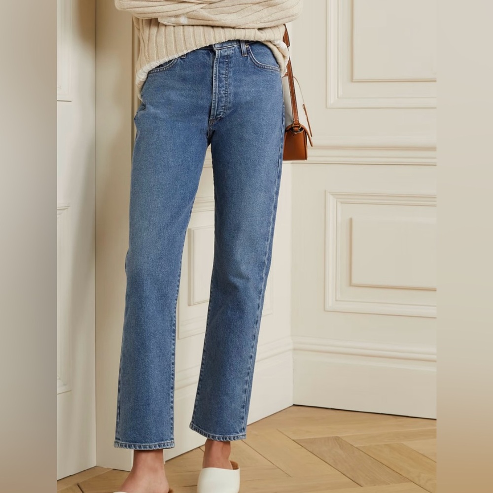 Goldsign Classic Blue Wide Leg Jeans size 27